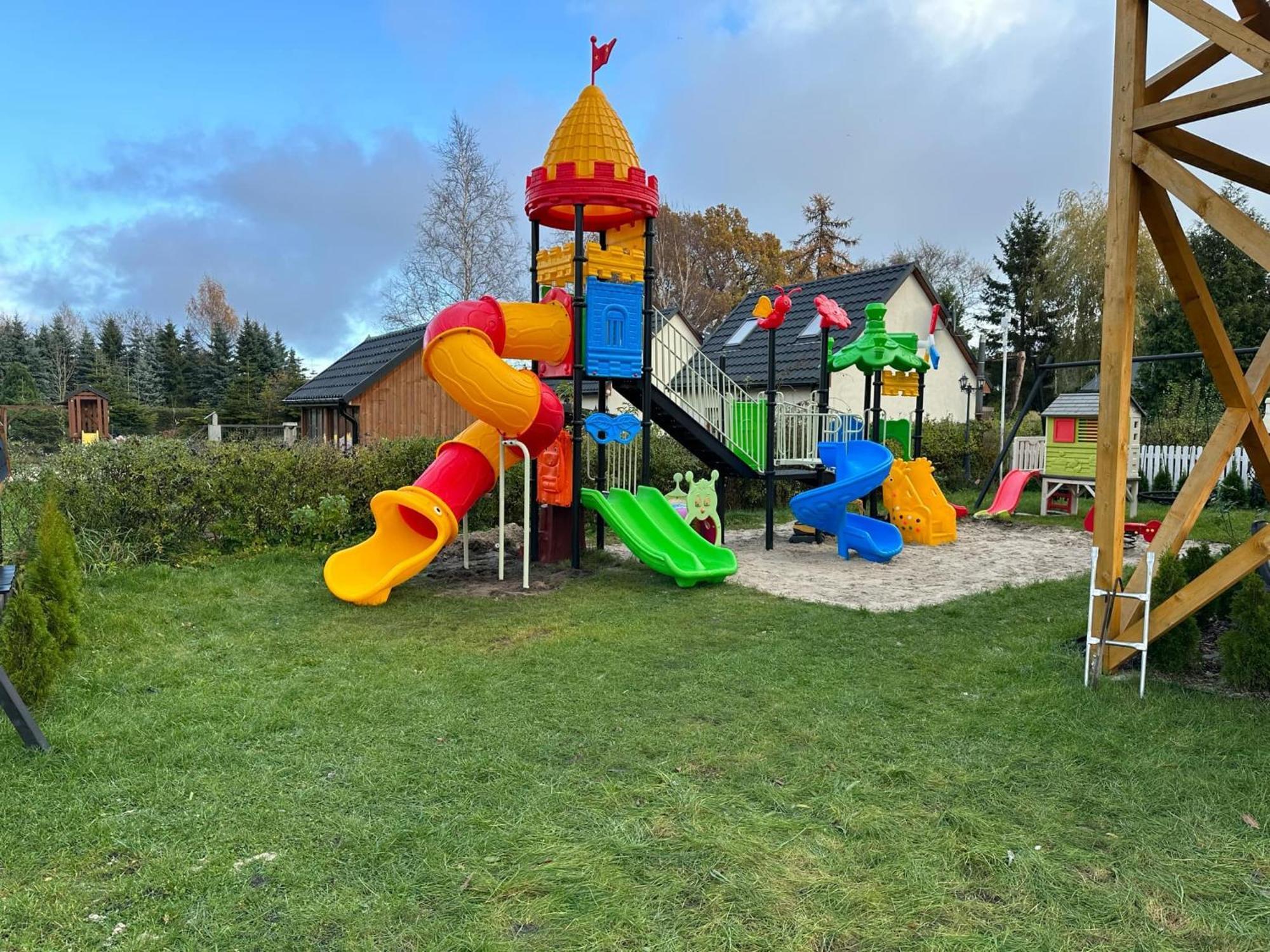 Na Jeziornej Domki Wypoczynkowe Zarnowska Exteriör bild